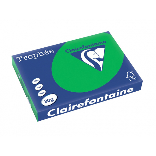 Clairefontaine Trophée Intens, gekleurd papier, A3, 80 g, 500 vel, bijartgroen