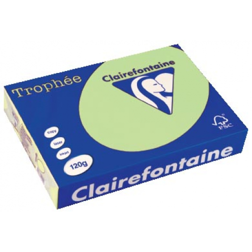 Clairefontaine Trophée Pastel, gekleurd papier, A4, 120 g, 250 vel, groen