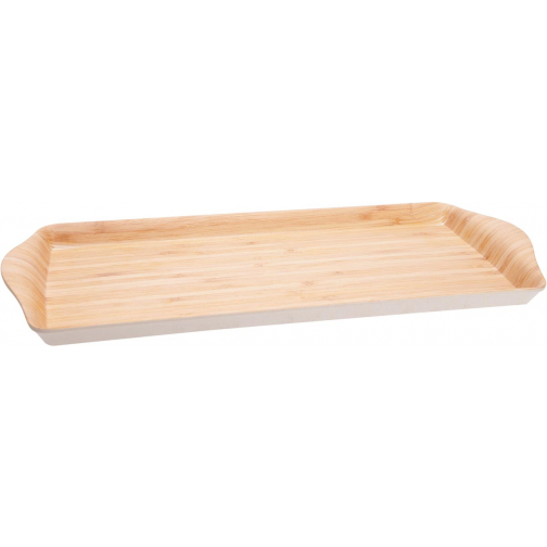 Cosy dienblad uit bamboevezel, ft 38,3 x 17,2 x 2,7 cm, bruin