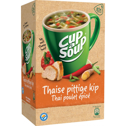 Cup-a-Soup thai spicy chicken, pak van 21 zakjes