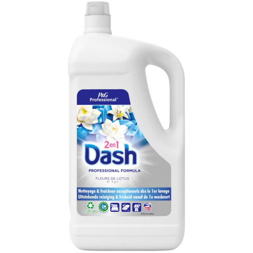 Dash Professional wasmiddel 2-in-1 lotus en lelie, fles van 4,95 l