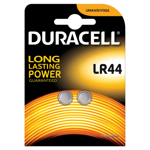 Duracell knoopcel Electronics LR44, blister van 2 stuks