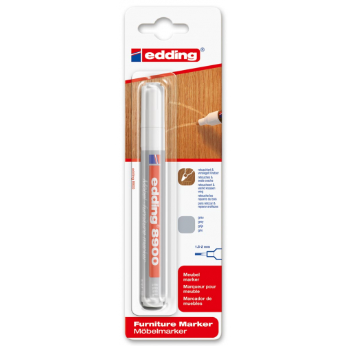 Edding meubelmarker 8900, voor witte meubels, blister van 1 stuk