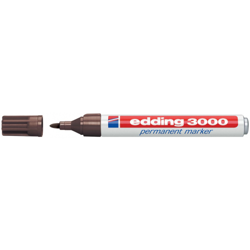 Edding permanent marker 3000 donkerbruin