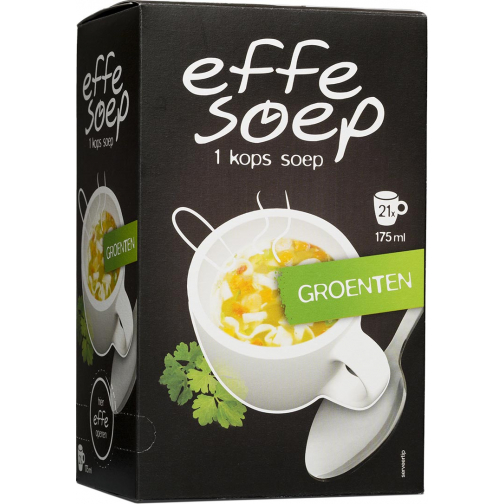 Effe Soep 1-kops, groenten, 175 ml, doos van 21 zakjes