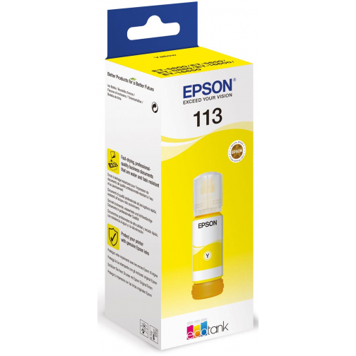 Epson inktfles 113, 6.000 pagina's, OEM C13T06B440, geel