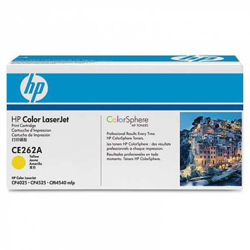 HP tonercartridge CE262A yellow