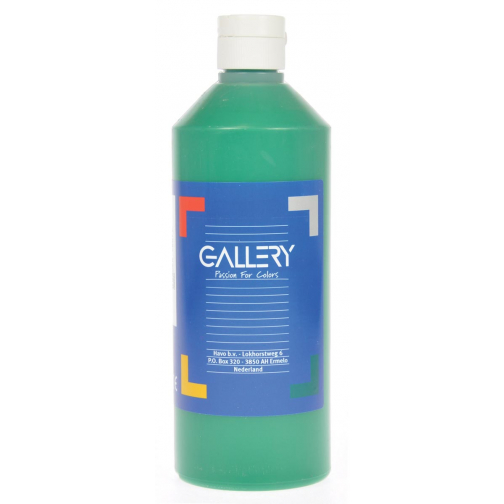 Gallery plakkaatverf, flacon van 500 ml, donkergroen