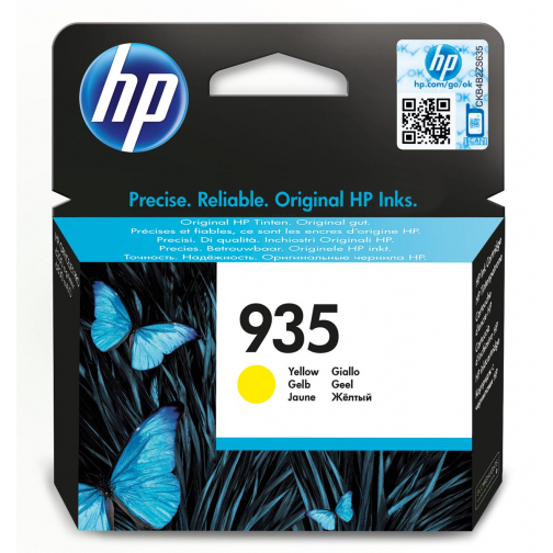HP inktcartridge 935, 400 pagina's, OEM C2P22AE, geel