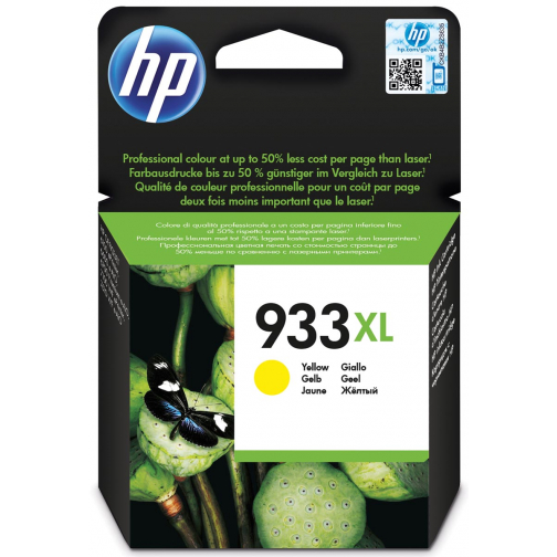 HP inktcartridge 933XL, 825 pagina's, OEM CN056AE, geel