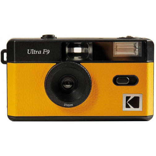 Kodak retro analoog fototoestel Ultra F9, 35 mm, geel