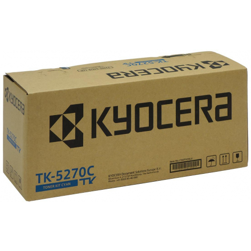 Kyocera toner TK-5270, 6.000 pagina's, OEM 1T02TVCNL0, cyaan