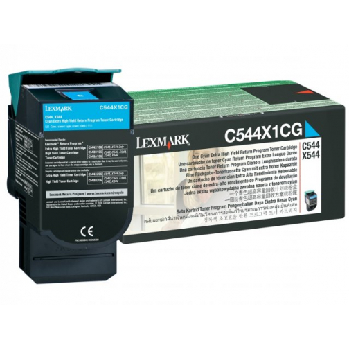 Lexmark tonercartridge C544X1CG cyan return program