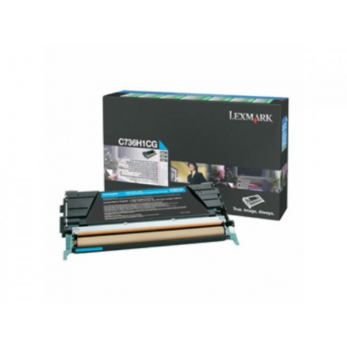 Lexmark tonercartridge C736H1CG cyan HC return