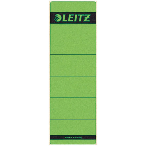 Leitz rugetiketten, zelfklevend, ft 6,1 x 19,1 cm, pak van 10 stuks, groen