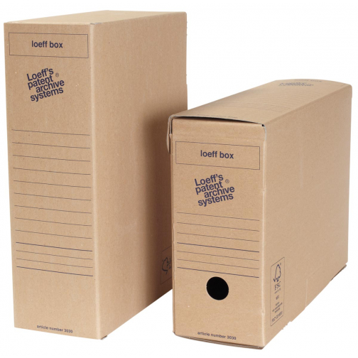Loeff's Box, ft 37 x 26 x 11,5 cm, bruin, pak van 50 stuks
