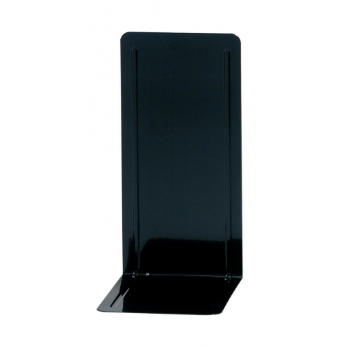 MAUL ordner- boekensteun metaal 13 x 14 x 24 cm set van 2 stuks zwart