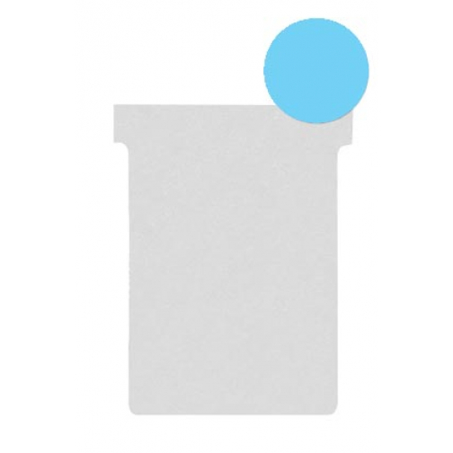 Nobo T-planbordkaarten index 2, ft 85 x 60 mm, lichtblauw