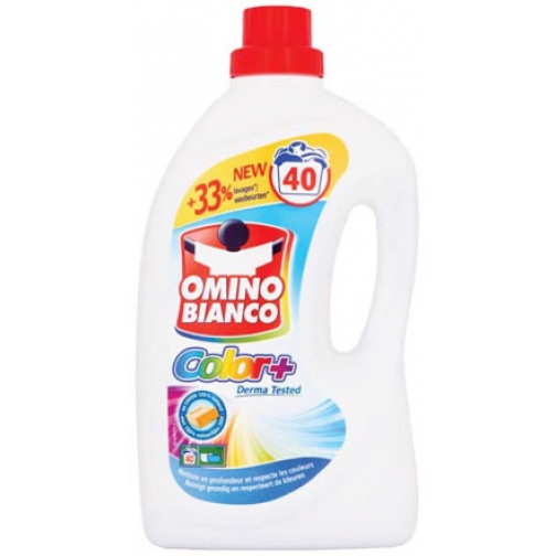 Omino Bianco wasmiddel Color+, fles van 2 l