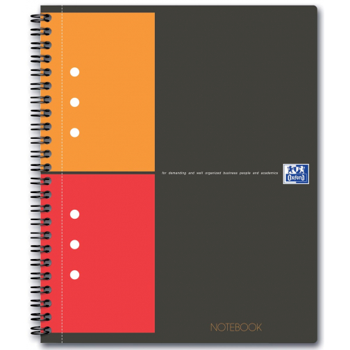 Oxford INTERNATIONAL Notebook, 160 bladzijden, ft A5+, geruit 5 mm
