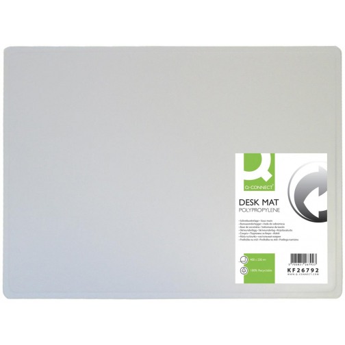 Q-CONNECT onderlegger, ft 53 x 40 cm, transparant