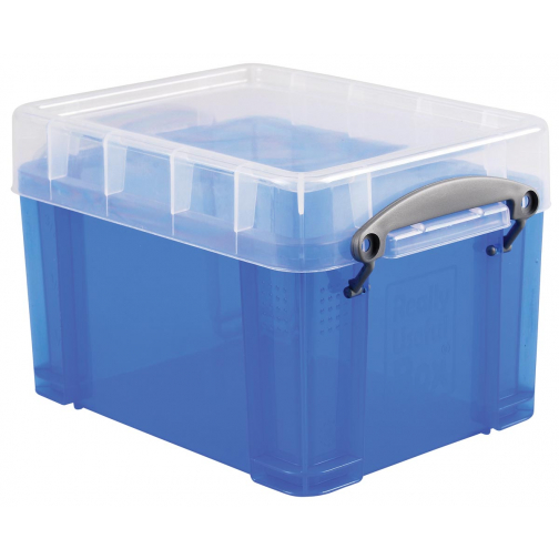 Really Useful Box opbergdoos 3 liter, transparant blauw