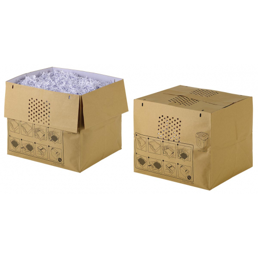 Rexel recycleerbare opvangzakken voor papiervernietiger Auto+ 500X papiervernietiger, pak van 50 zakken