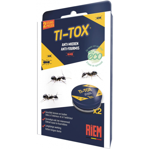 Riem Ti-Tox anti-mierendoos, 2 stuks