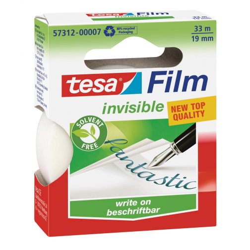 Tesafilm Invisible, ft 33 m x 19 mm