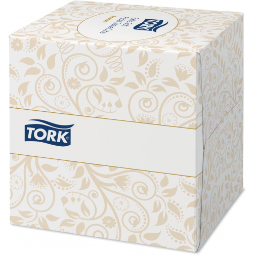 Tork tissues voor gezicht, extra zacht, 2-laags, 100 tissues per doosje