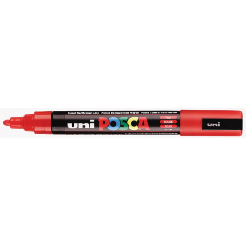 uni-ball Paint Marker op waterbasis Posca PC-5M rood
