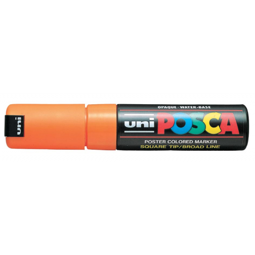 uni-ball Paint Marker op waterbasis Posca PC-8K fluo oranje