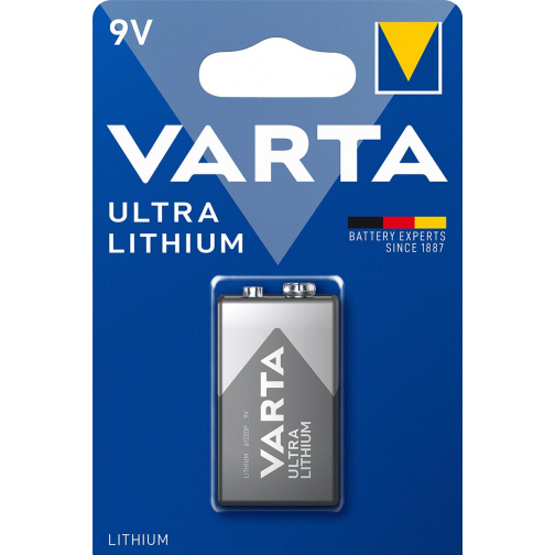 Varta batterij Ultra Lithium 9V, blister van 1 stuk