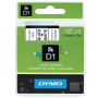 Dymo D1 tape 12 mm, zwart op wit